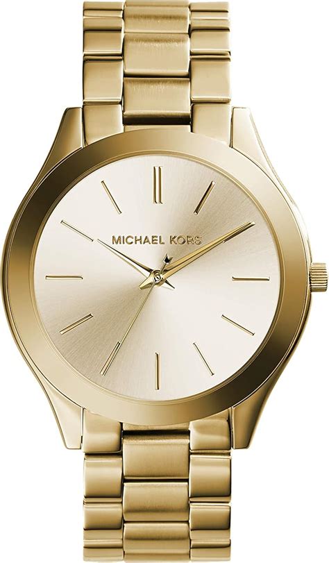 michael kors runway slim watch gold|Michael Kors men's watches black.